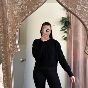 Black Cropped Universal Threads Sweater